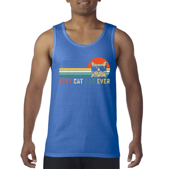 Best Cat Dad Ever FatherS Day Tank Top