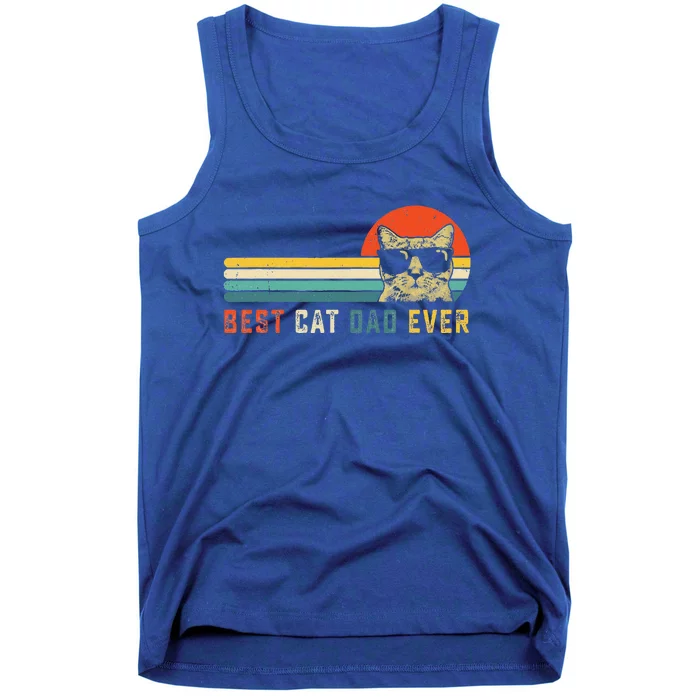 Best Cat Dad Ever FatherS Day Tank Top