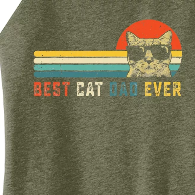 Best Cat Dad Ever FatherS Day Women’s Perfect Tri Rocker Tank