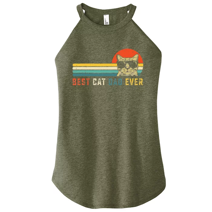 Best Cat Dad Ever FatherS Day Women’s Perfect Tri Rocker Tank