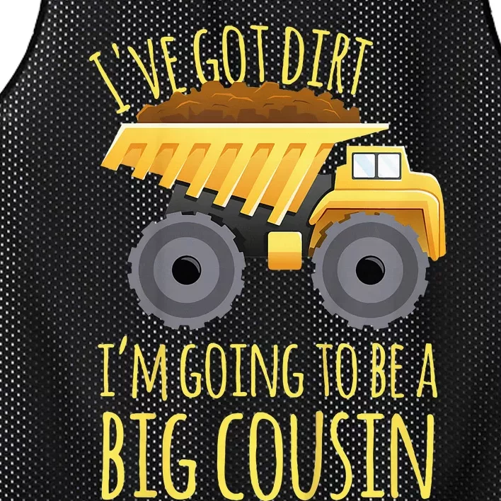 Big Cousin Digger Construction Design For Pregnancy Reveal Mesh Reversible Basketball Jersey Tank