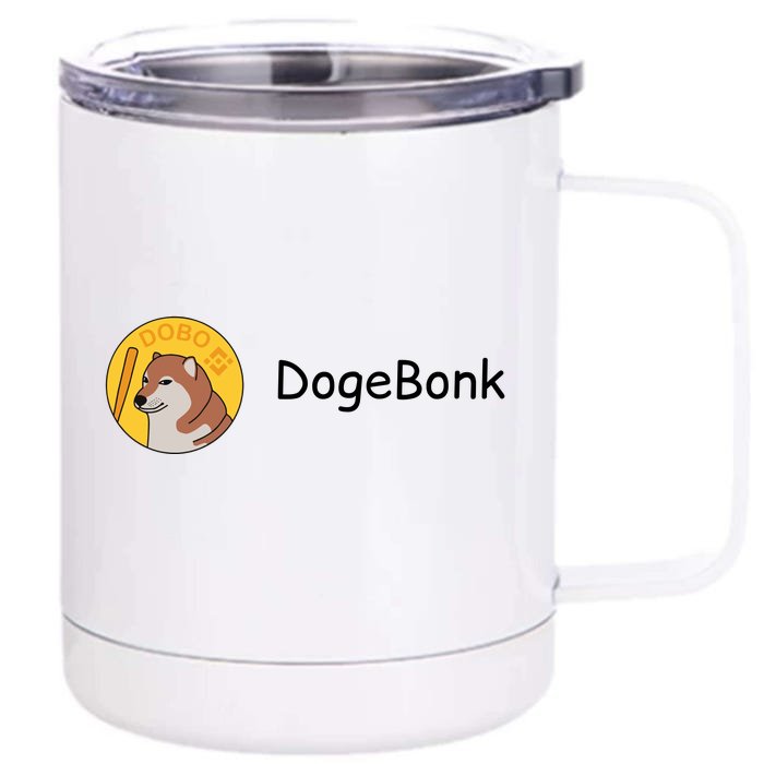 Bonk Coin Dogebonk Solona Front & Back 12oz Stainless Steel Tumbler Cup