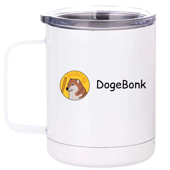 Bonk Coin Dogebonk Solona Front & Back 12oz Stainless Steel Tumbler Cup