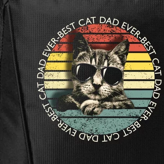 Best Cat Dad Ever Gift City Backpack