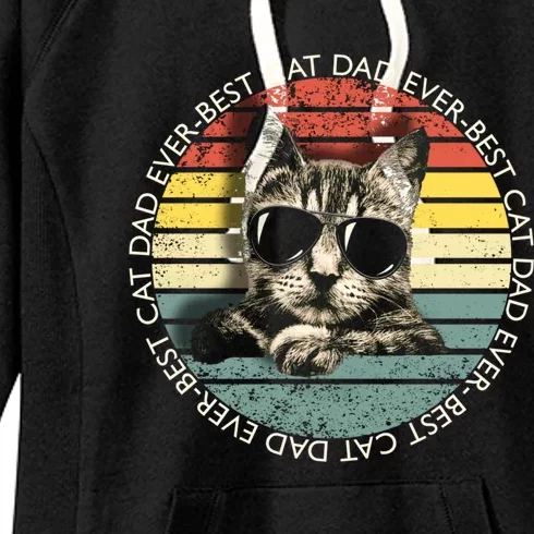 Best Cat Dad Ever Gift Women's Fleece Hoodie