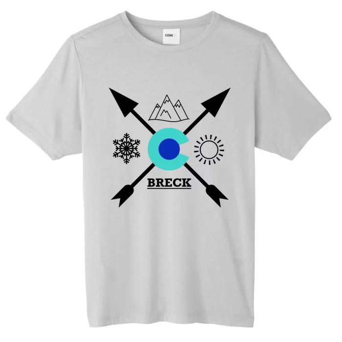 Breckenridge Colorado Directional Crewneck Gift ChromaSoft Performance T-Shirt