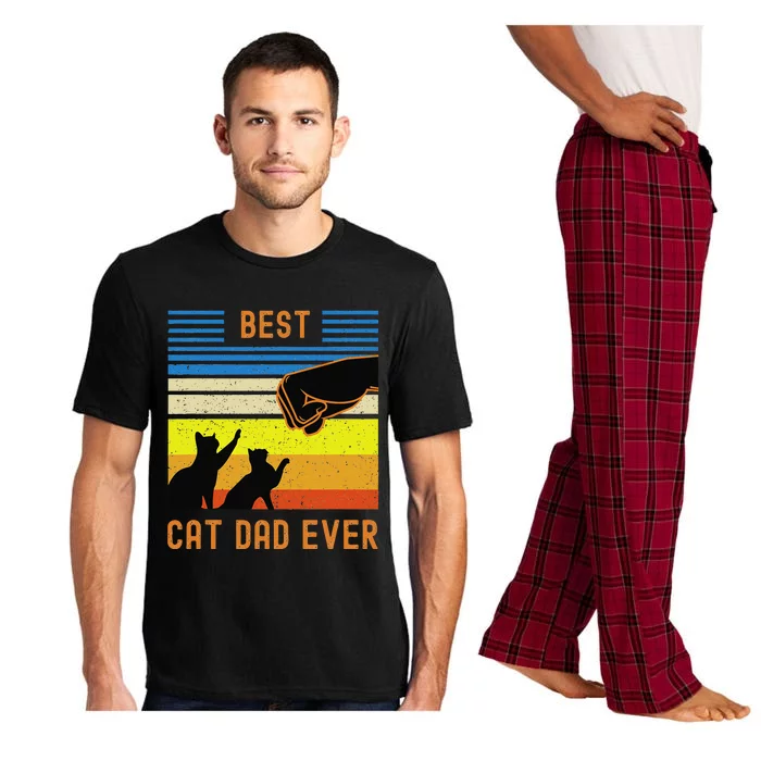 Best Cat Dad Ever Fist Bump For Fur Daddies Pajama Set