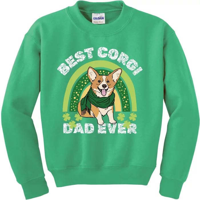 Best Corgi Dog Dad Father Papa Ever Puppy Funny Kids Sweatshirt