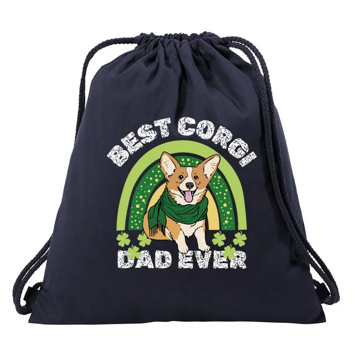 Best Corgi Dog Dad Father Papa Ever Puppy Funny Drawstring Bag