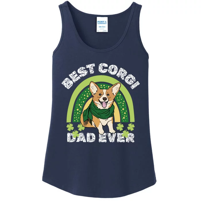 Best Corgi Dog Dad Father Papa Ever Puppy Funny Ladies Essential Tank