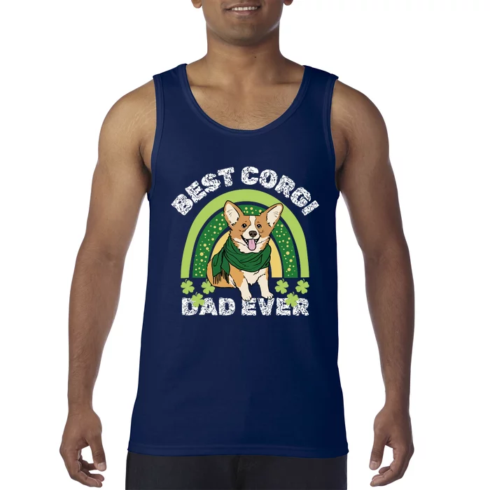 Best Corgi Dog Dad Father Papa Ever Puppy Funny Tank Top