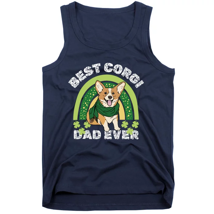 Best Corgi Dog Dad Father Papa Ever Puppy Funny Tank Top