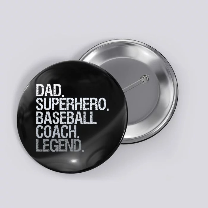 Baseball Coach Dad Button