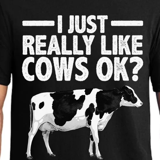 Best Cow Design Cattle Farming Dairy Cow Lover Funny Pajama Set