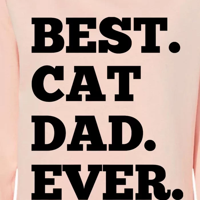 Best Cat Dad Ever Daddy Fathers Day Gift Womens California Wash Sweatshirt