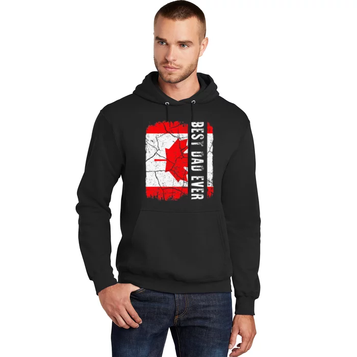 Best Canadian Dad Ever Canada Daddy Fathers Day Gift Hoodie