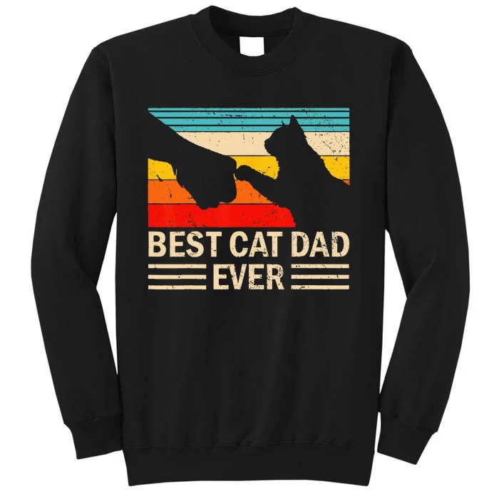 Best Cat Dad Ever Funny Vintage Cat Daddy Sweatshirt