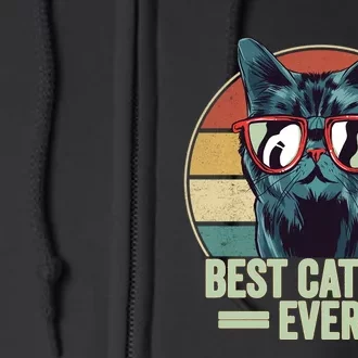 Best Cat Dad Ever Cat Dad Gift Full Zip Hoodie