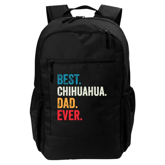 Best Chihuahua Dad Ever Retro Vintage Sunset Daily Commute Backpack