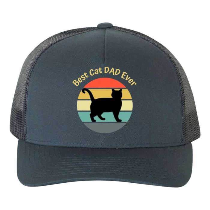 Best Cat Dad Ever Yupoong Adult 5-Panel Trucker Hat