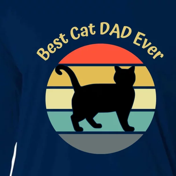 Best Cat Dad Ever Cooling Performance Long Sleeve Crew