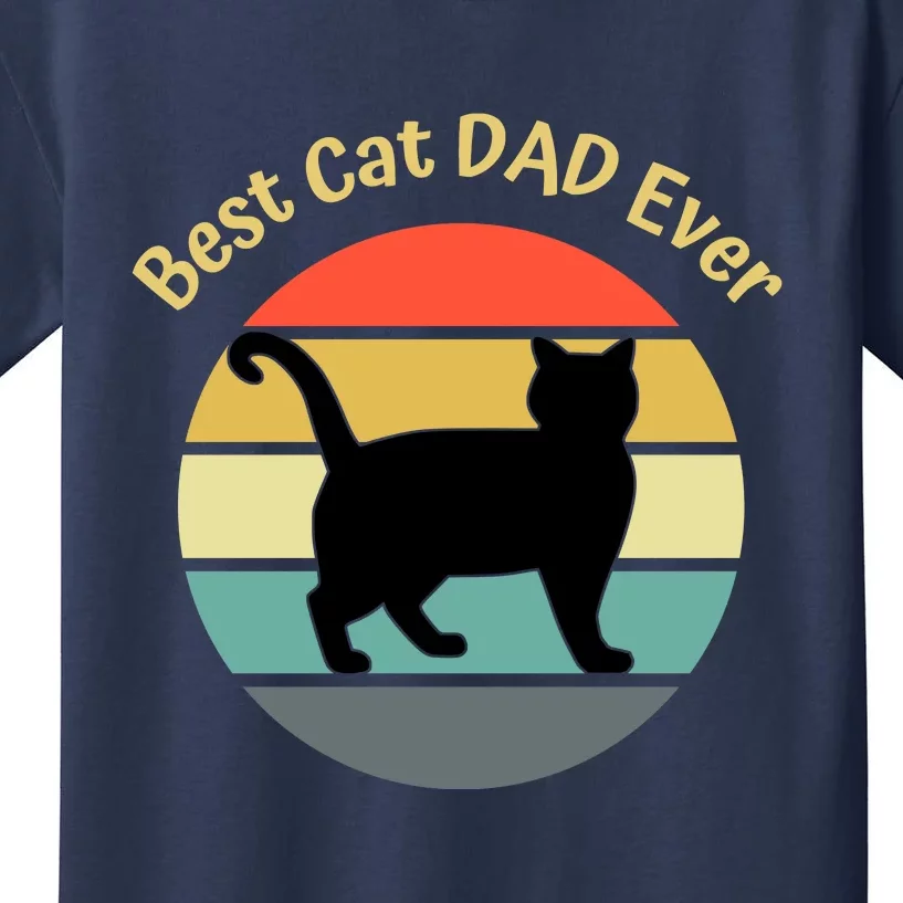 Best Cat Dad Ever Kids T-Shirt