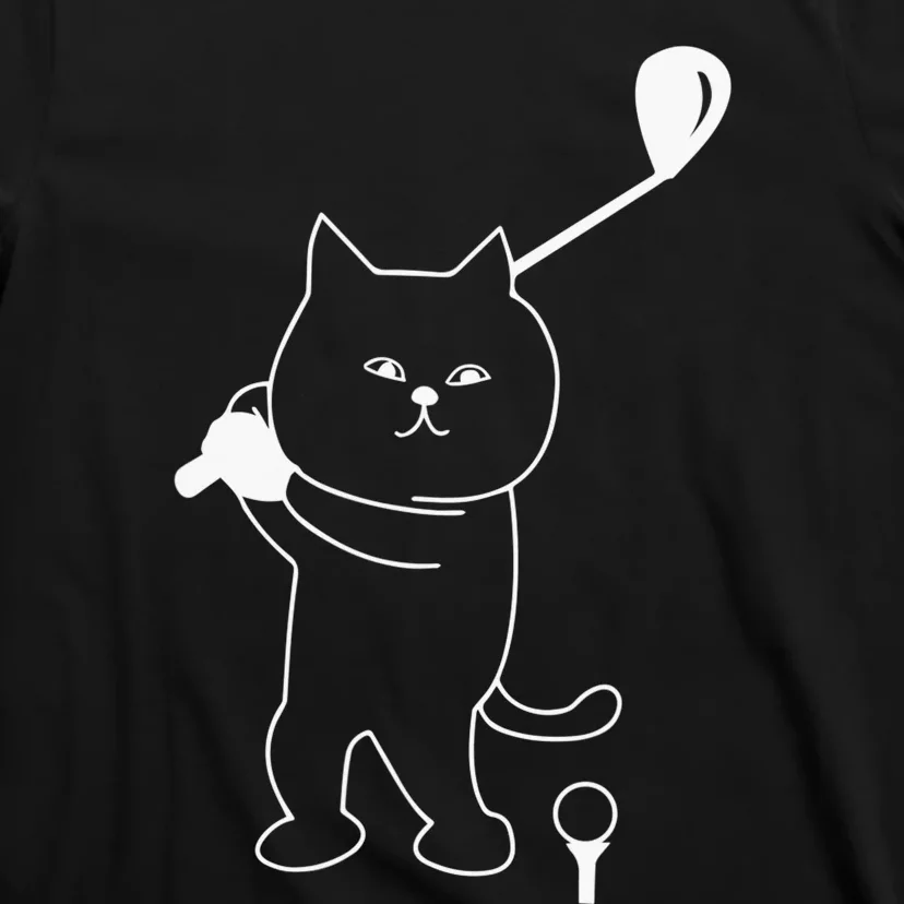 Best Cat Dad By Par Funny Golf Lover Cat Daddy Pet Fathers T-Shirt