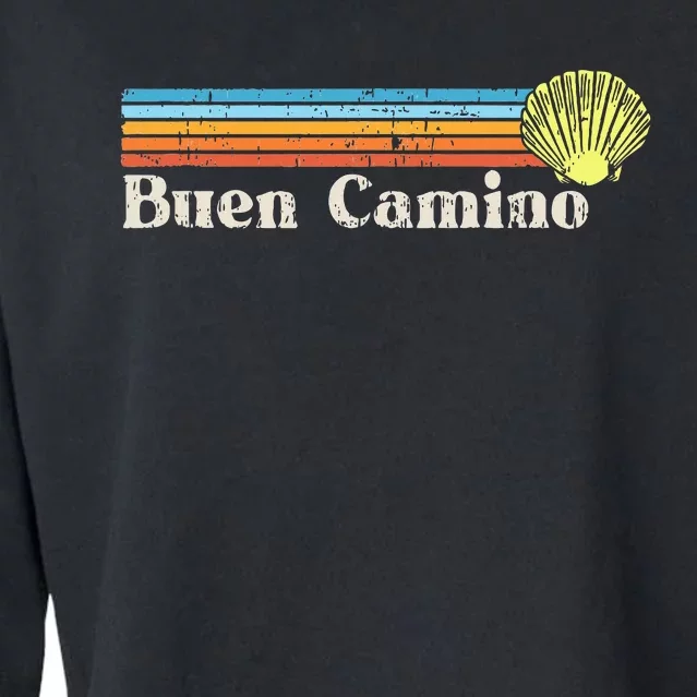 Buen Camino De Santiago De Compostela Cropped Pullover Crew