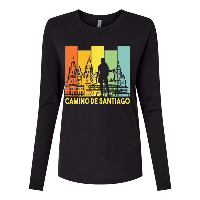 Buen Camino De Santiago De Compostela Womens Cotton Relaxed Long Sleeve T-Shirt