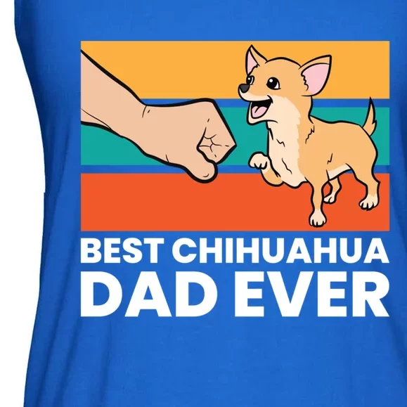 Best Chihuahua Dad Ever Cute Chihuahuas Gift Ladies Essential Flowy Tank