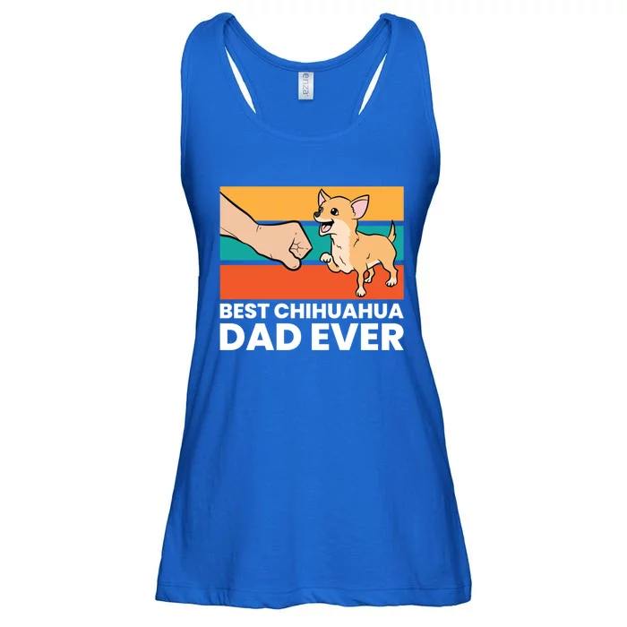 Best Chihuahua Dad Ever Cute Chihuahuas Gift Ladies Essential Flowy Tank