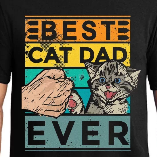 Best Cat Dad Ever Cat Dad Fathers Day Father Birthday Cat Gift Pajama Set