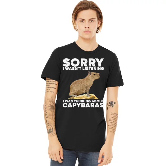 Best Capybara Design Pet Rodent Capybara Premium T-Shirt