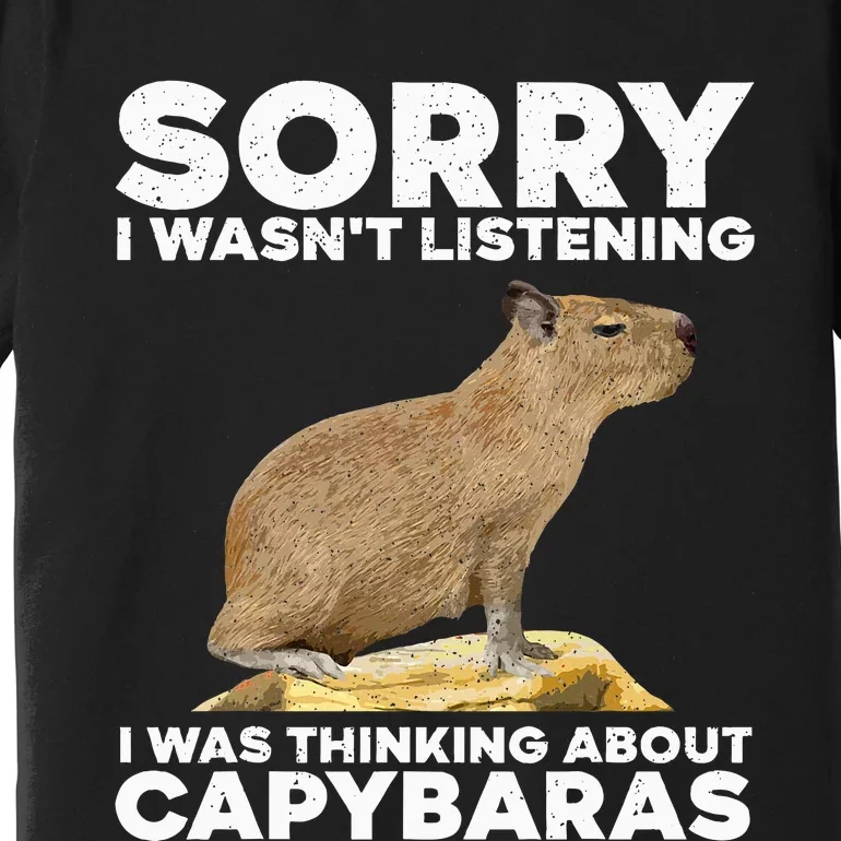 Best Capybara Design Pet Rodent Capybara Premium T-Shirt