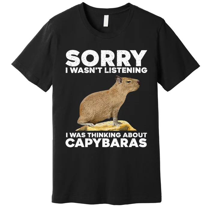 Best Capybara Design Pet Rodent Capybara Premium T-Shirt