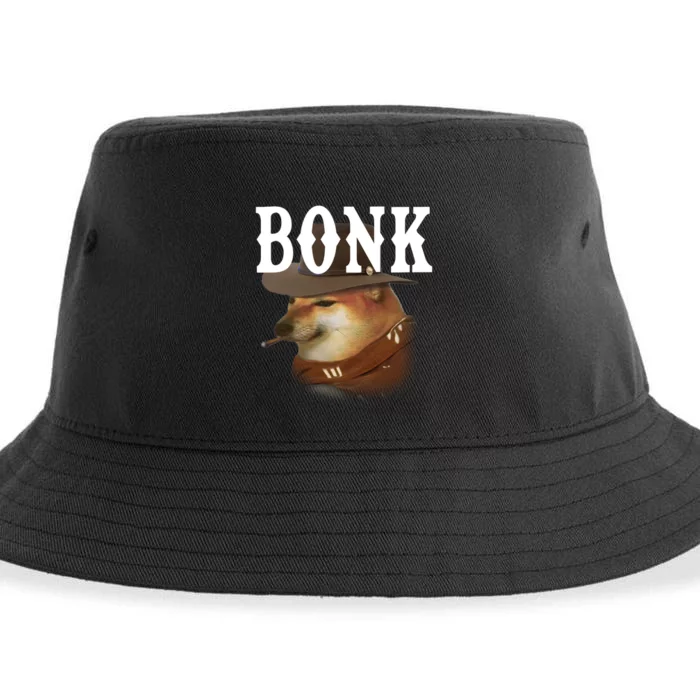 Bonk Cowboy Dog Sustainable Bucket Hat