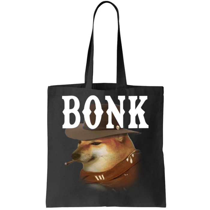 Bonk Cowboy Dog Tote Bag