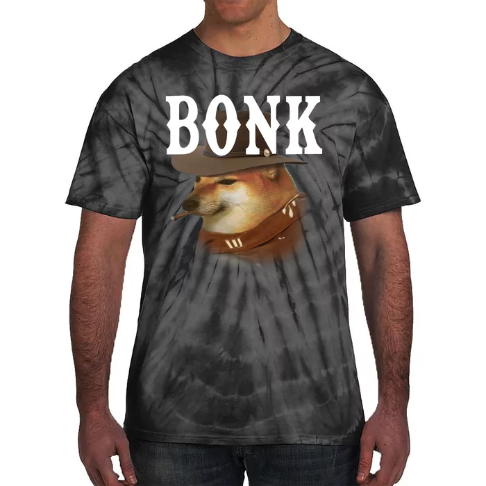 Bonk Cowboy Dog Tie-Dye T-Shirt