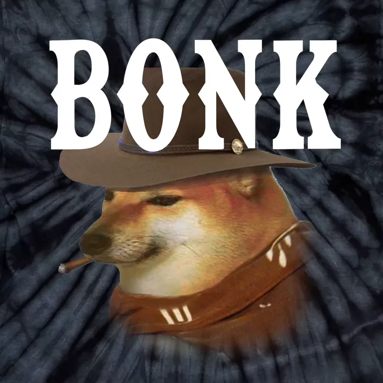 Bonk Cowboy Dog Tie-Dye T-Shirt