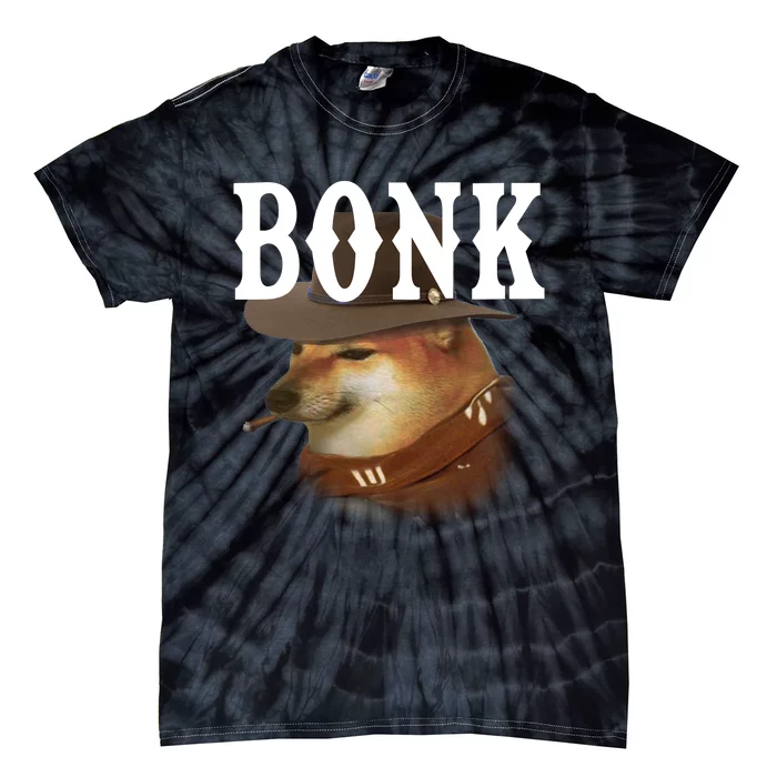 Bonk Cowboy Dog Tie-Dye T-Shirt