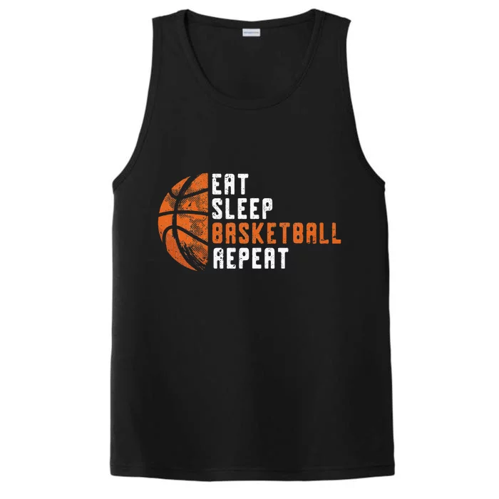 Basketball Coach Eat Sleep Basketball Repeat Basketball Performance Tank