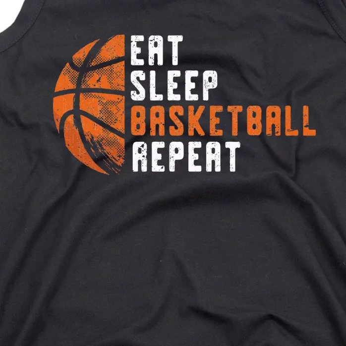 Basketball Coach Eat Sleep Basketball Repeat Basketball Tank Top