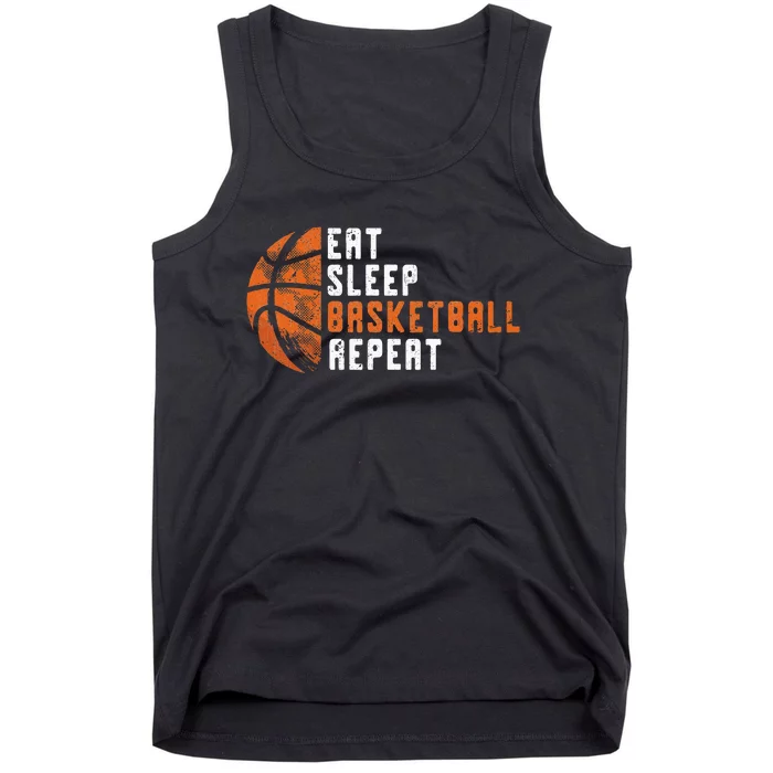 Basketball Coach Eat Sleep Basketball Repeat Basketball Tank Top