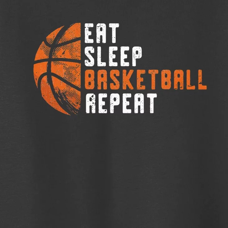 Basketball Coach Eat Sleep Basketball Repeat Basketball Toddler T-Shirt