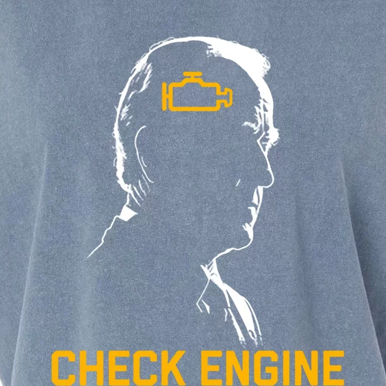 Biden Check Engine Funny Gift Garment-Dyed Women's Muscle Tee