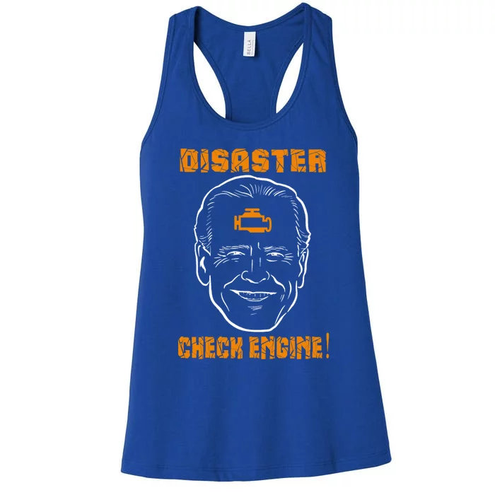 Biden Check Engine Is A Disaster Gift Women's Racerback Tank