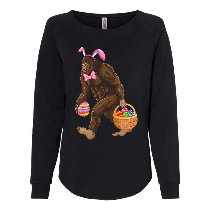 Bigfoot Carring Eggs Easter Bigfoot Easter Costume Womens California Wash Sweatshirt