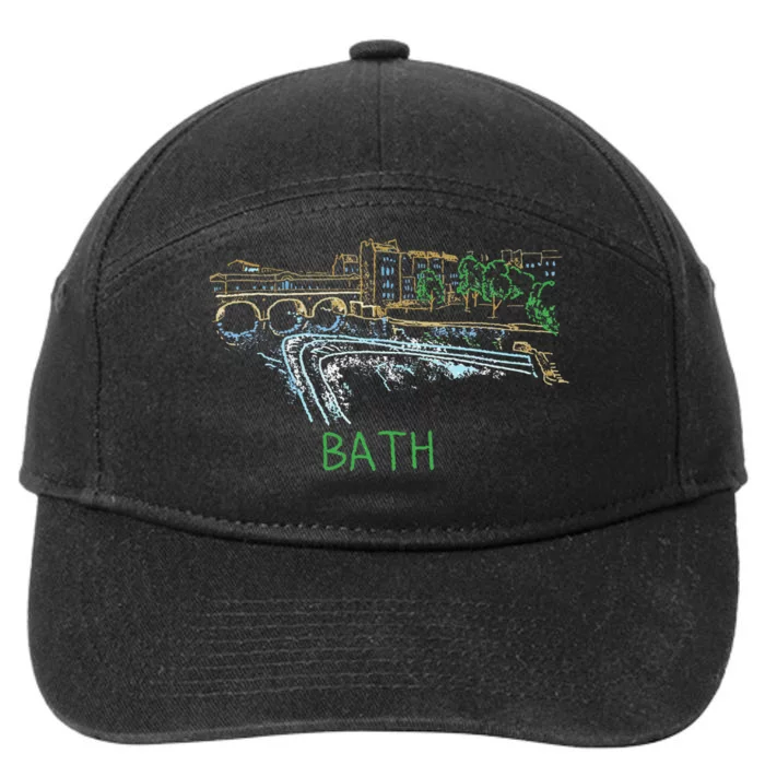 Bath City England Uk Souvenir Gift 7-Panel Snapback Hat