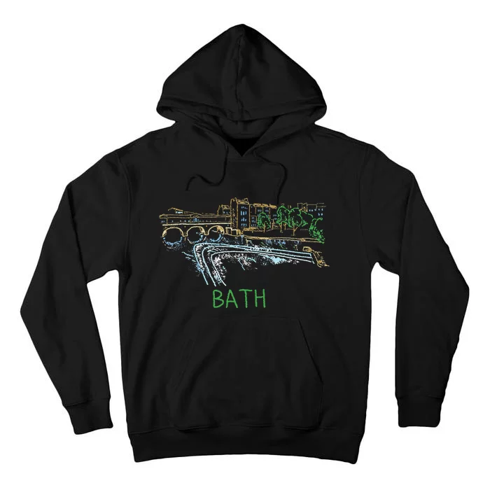 Bath City England Uk Souvenir Gift Tall Hoodie