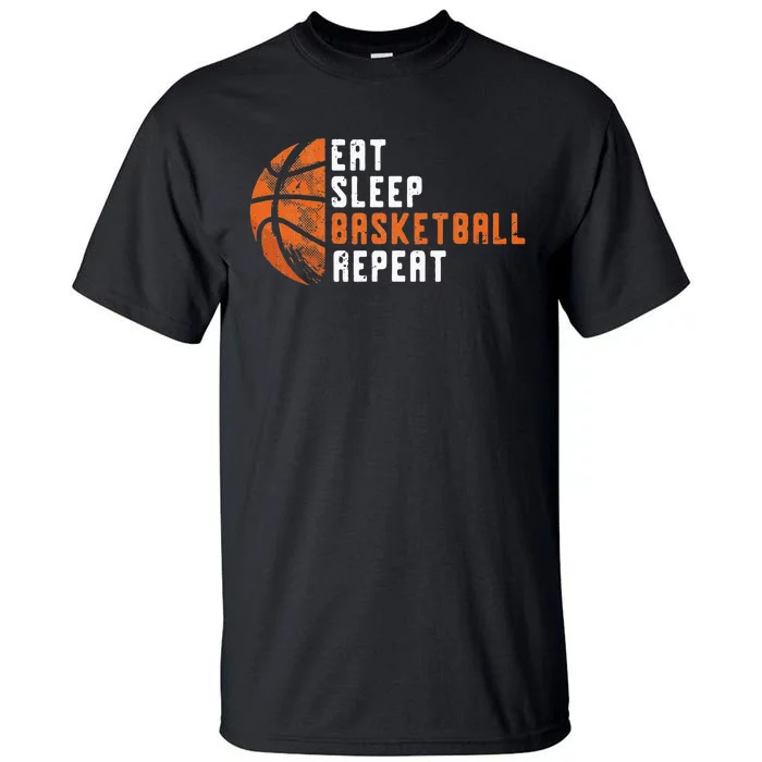 Basketball Coach Eat Sleep Basketball Repeat Basketball Tall T-Shirt